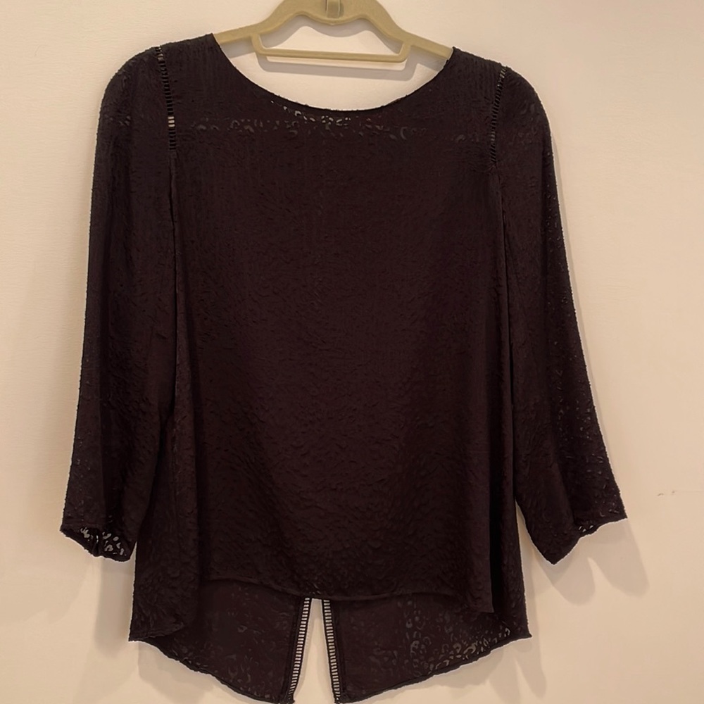 Comptoirs des Cotonniers France black evening blouse